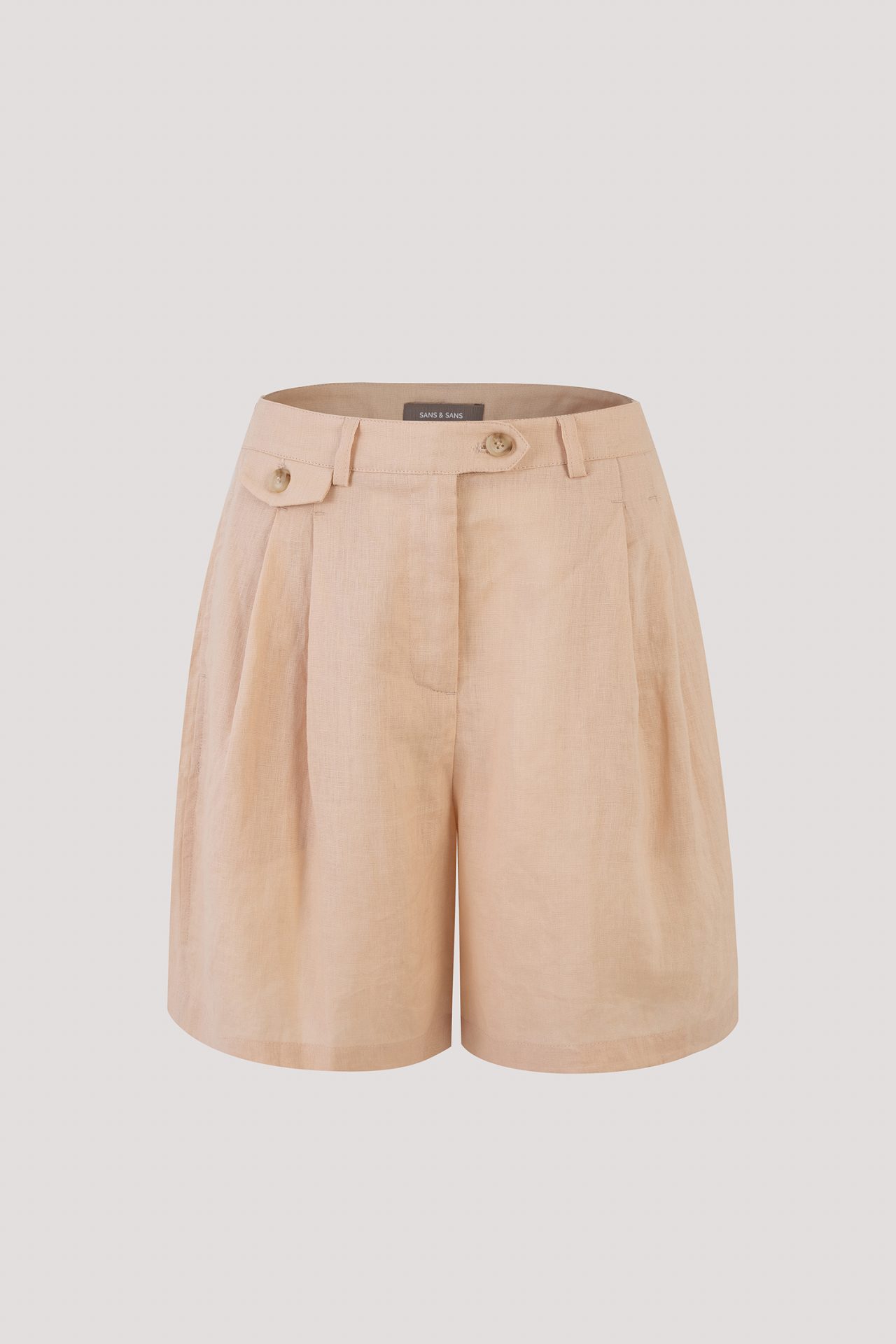 Linen Bermuda Shorts - SANS & SANS